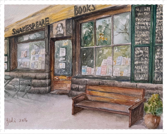 "Shakspeare and Company, Paris", Paper Print