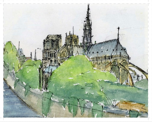 "Notre-Dame de Paris", Paper Print
