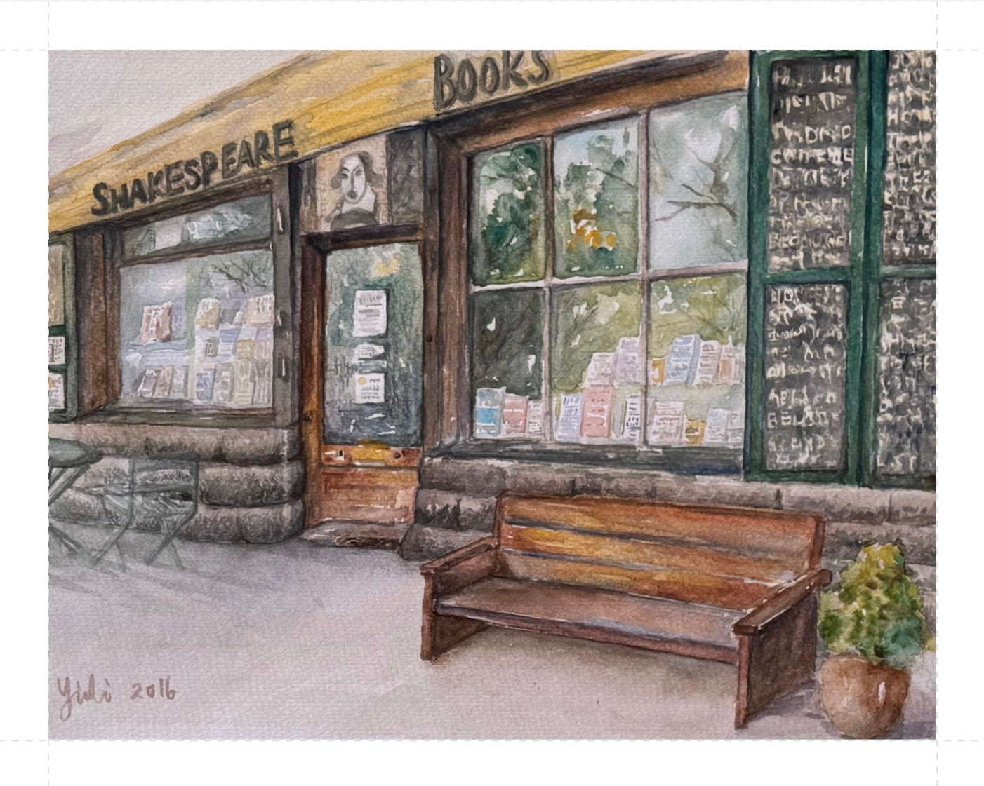 "Shakspeare and Company, Paris", Paper Print