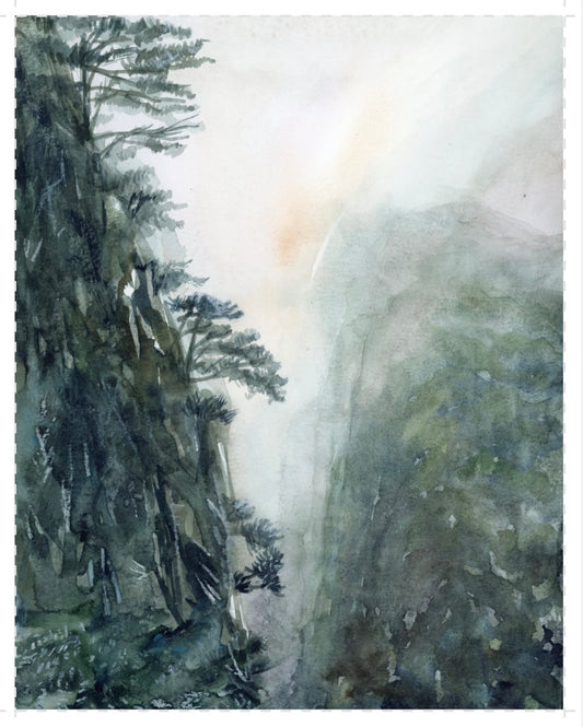 "Yellow Montain, China", Paper Print