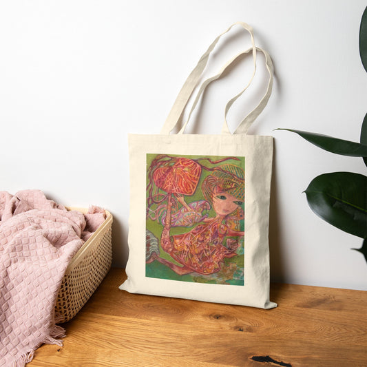 Cotton Canvas Tote Bag- “A Perfect Happiness”
