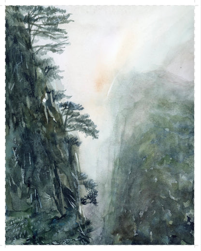 "Yellow Montain, China", Paper Print