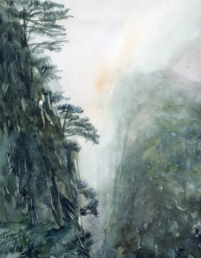 "Yellow Montain, China", Paper Print