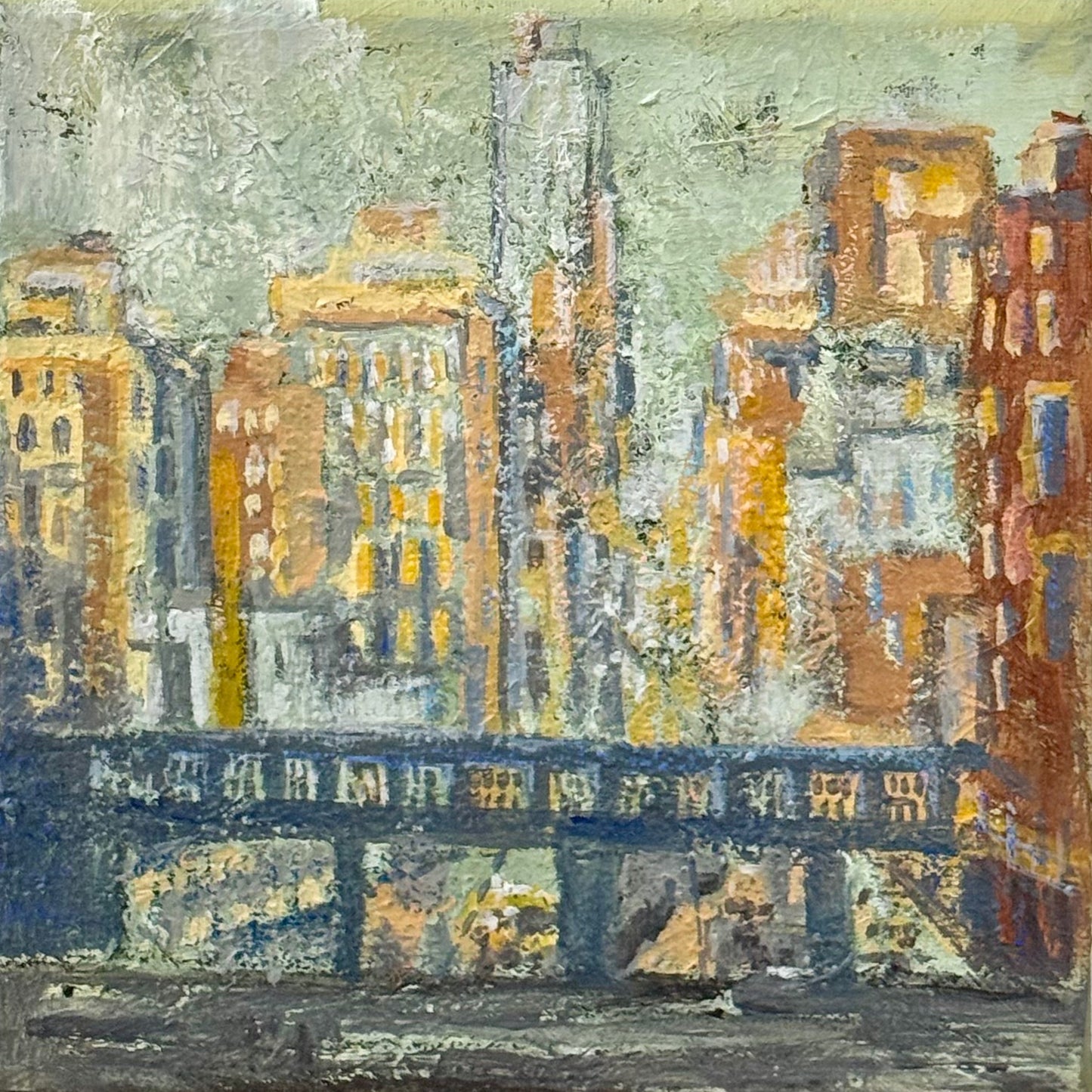 "A Rainy Day - The High Liner, NYC", Original Painting