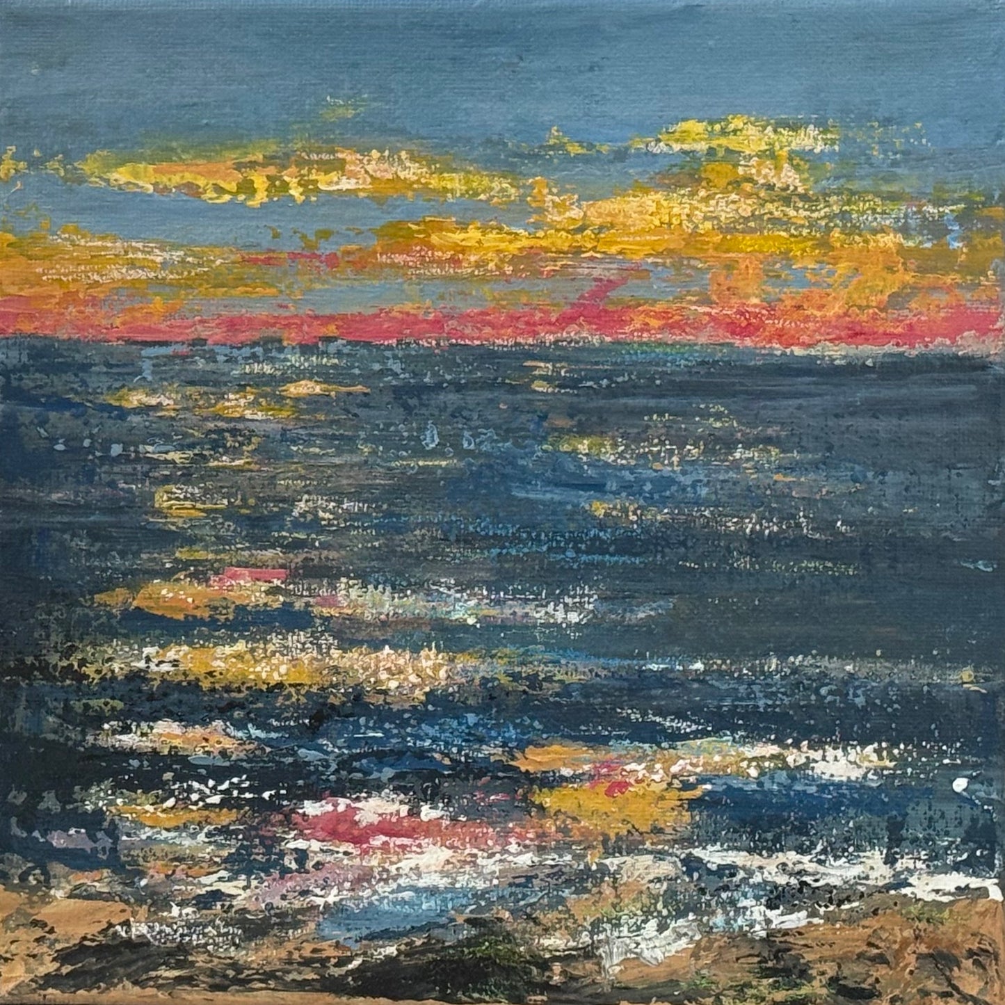 "Sunrise, Rehoboth Beach, III", Original Painting