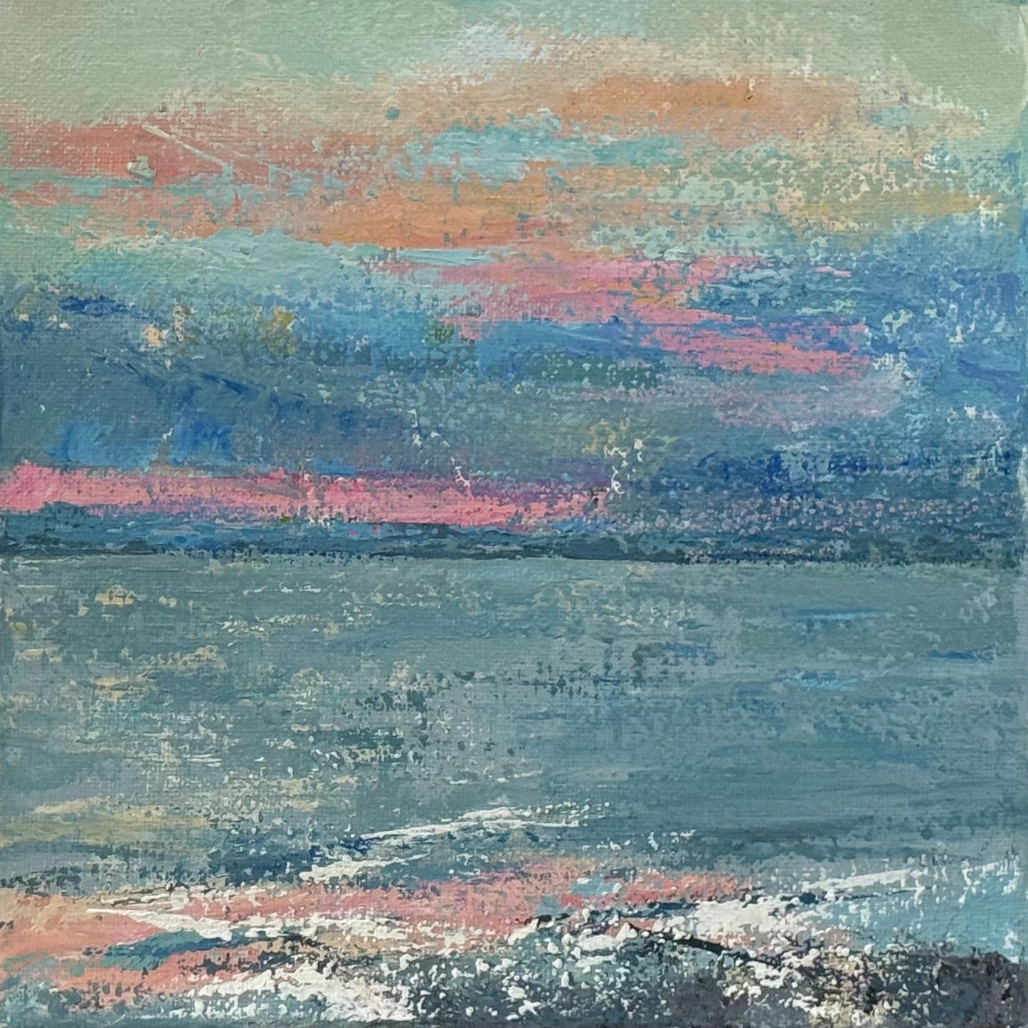 "Sunrise, Rehoboth Beach, I", Original Painting