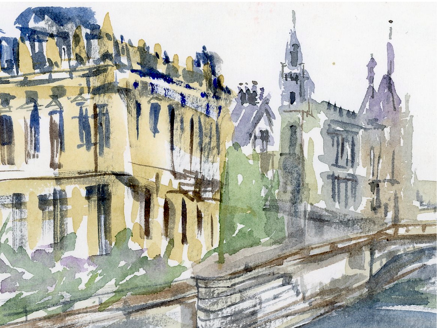"Along The Seine River, Paris", Paper Print