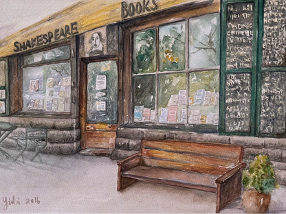 "Shakspeare and Company, Paris", Paper Print